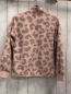 Preview: H&M  Fleecejacke  Gr. 134  lachs aubergine leoprint 