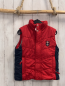 Preview: Bogner  Weste  Gr. 134/140  rot schwarzer Seitenstreifen Kompass mit Eisbär auf der Rückseite 