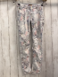 Preview: Vingino  Hose  Gr. 140  hellgrau bunte Blumen Bund verstellbar 
