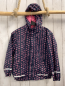 Preview:   Regenjacke  Gr. 116  blau rosa Herzen 