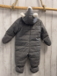 Preview:   Winteroverall Gr. 74  grau weißer Plüschbund + weißes Plüschfutter + weiße Plüschohren 