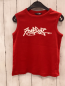 Preview: H&M  Top  Gr. 116  rot Rippen weiße Schrift 