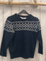 Preview: H&M  Pullover  Gr. 122  blau Strick + weiß grüne Rauten 
