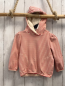 Preview:   Pullover  Gr. 104  weiß pink Streifen Kapuze Fleecefutter 