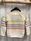 Preview: S´ Oliver  Pullover  Gr. 92  weiß bunte Streifen Strick 