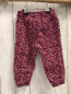 Preview: H&M  Hose  Gr. 86  auberinge rosa pink Vögel Törtchen Blumen 
