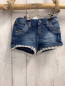 Preview:   Shorts  Gr. 104  blau Jeans weißer Saum Bund verstellbar 