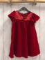 Preview: H&M  Kleid  Gr. 98  rot Samt mit Pailetten 