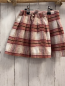 Preview: neu Next  Rock Gr. 104  weiß beige altrosa weinrot kariert 