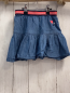 Preview: Staccato  Rock Gr. 104  blau Jeans Herzen blau rot silber Glitzerstriefenbund 