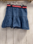 Preview: Staccato  Rock Gr. 104  blau Jeans Herzen blau rot silber Glitzerstriefenbund 