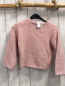 Preview: Zara  Pullover  Gr. 110  rosa Strick flusig mit Glitzer 