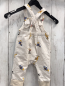 Preview: Disney  Latzhose  Gr. 62  weiß beige Streifen Disney Figuren 