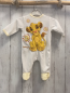 Preview: Disney  Strampler   Gr. 62  weiß Simba hellgelber Bund Nicky 