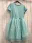 Preview: H&M  Kleid  Gr. 134  türkis Oberteil mit Struktur glänzender Tüllrock 
