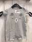 Preview:   Playsuit  Gr. 62  grau weiße Streifen Bärengesicht 