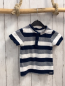 Preview:   T-Shirt  Gr. 86  blau grau weiße Streifen Knopfleiste 