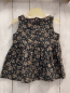 Preview: Wheat  Kleid  Gr. 68  braun beige hellbraune Blumen beige Kragen 