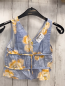 Preview: Zara  Sommerbluse  Gr. 116  hellblau beige orange Blumen 