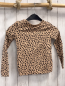 Preview: H&M  Lanagarmshirt  Gr. 122/128  hellbraun schwarzer leoprint 