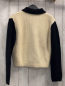 Preview: Zara  Strickjacke  Gr. M  beige schwarz Rippen Strick 