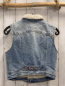 Preview:   Weste  Gr. 158/164  blau Jeans Teddykragen + -futter 