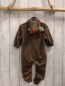Preview: Zara  Overall Gr. 74  hellbraun Plüsch Kapuze 