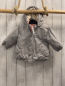 Preview: 2tlg Vertbaudet  Jacke mit Innenjacke  Gr. 74  hellgrau + rosa 