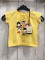 Preview: Geox neu T-Shirt Gr. 80  gelb Köpfe Glitzer
