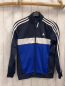 Preview: Adidas  Joggingjacke  Gr. 152  blau dunkelblau weiße Streifen