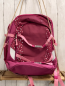 Preview: neu  Schulrucksack weinrot himbeere rosa mit Punkten 