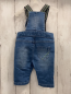 Preview: S´Oliver  Latzhose  Gr. 62  blau Jeans blau grau hellgrün gestreifte Träger 
