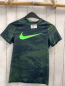 Preview: Nike  Sportshirt Gr. 146/152  grau hellgrüne Punkte, Striche + Label 