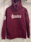 Preview:  Pullover Gr. 158  bordeauxrot weiße Schrift Kapuze
