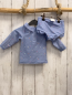 Preview: 2tlg M&S UV-Schutzsert  Gr. 68  hellblau bunte Punkte Seepferdchen 