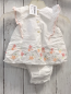 Preview: GAP  Playsuit Gr. 68  weiß gestickte Blumen Rüschen 