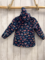 Preview: Name it  Softshelljacke  Gr. 92  blau bunte Bögel Wolken Kapuze pink Fleecefutter 
