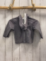Preview: Steiff  Sweatjacke  Gr. 80  blau hellgraue Streifen Kapuze 