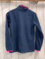 Preview: Lands´ End Pullover Gr. 128  blau Fleece pink Bund