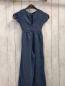 Preview: zara Jumpsuit Gr. 122  blau meliert Struktur