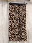 Preview: name it Hose Gr. 116  beige schwarz Leoprint Glitzerstreifen