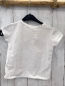 Preview: zara T-Shirt Gr. 110  weiß Pailettenherzen kurz geschnitten