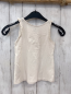 Preview: H&M Top Gr. 122  weiß beige Leopard Glitzer