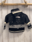 Preview:  Strickjacke Gr. 68  grau hellgrau weiß Strick Tiere