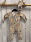 Preview: 2tlg Carter´s  Schlafanzug + Stirnband  Gr. 68  weiß Blumen 
