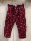 Preview: H&M  Hose Gr. 80  weinrot Kord Blumen gefüttert 