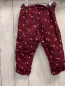Preview: H&M  Hose Gr. 80  weinrot Kord Blumen gefüttert 