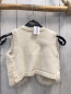 Preview: H&M  Weste Gr. 98  beige Fell Rückseite Strick 