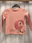Preview: H&M  Langarmshirt  Gr. 134/140  rosa Einhorn mit lachs Glitzermähne 
