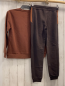 Preview: 2tlg Jogginganzug Gr. 158  braun + braun hellbraun